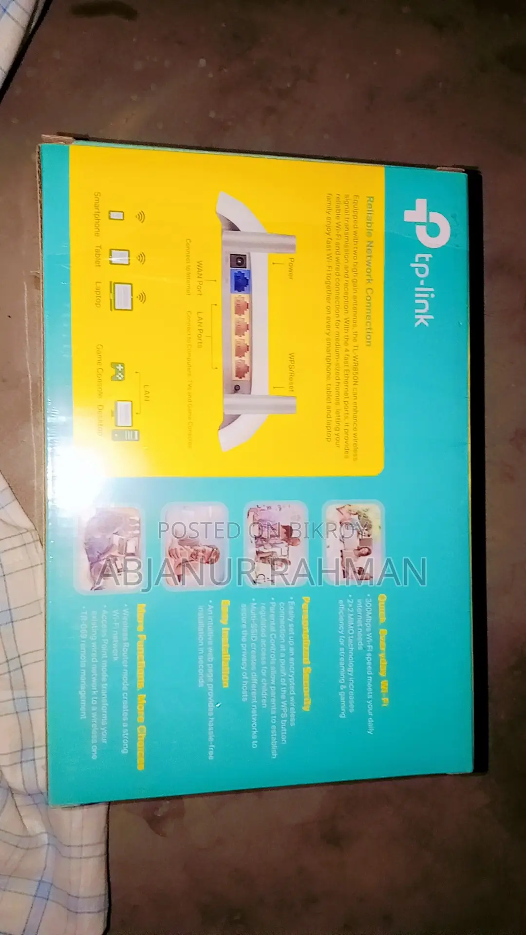 Tp Link Router 300 MBPS Wireless N Router.