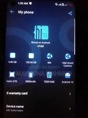 Tecno Spark 6.0 64 GB Blue