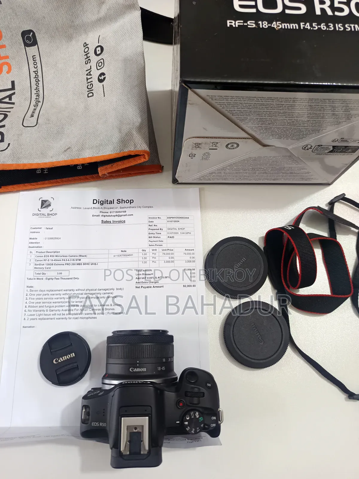 Canon R50 + 18-45mm Lens