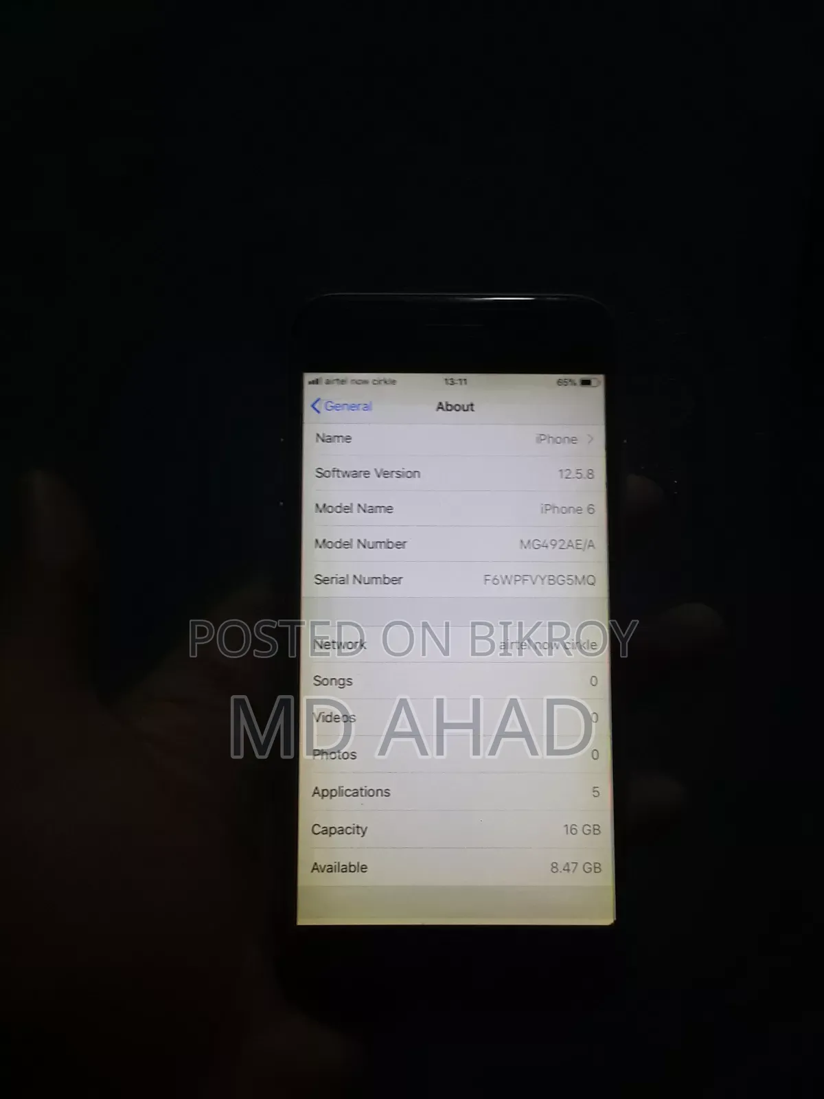 Apple iPhone 6 16 GB Black
