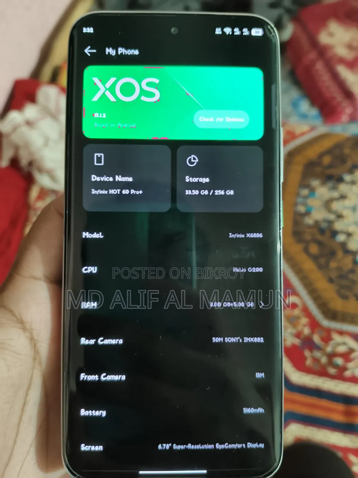 Infinix Hot 60 Pro+ 256 GB Silver