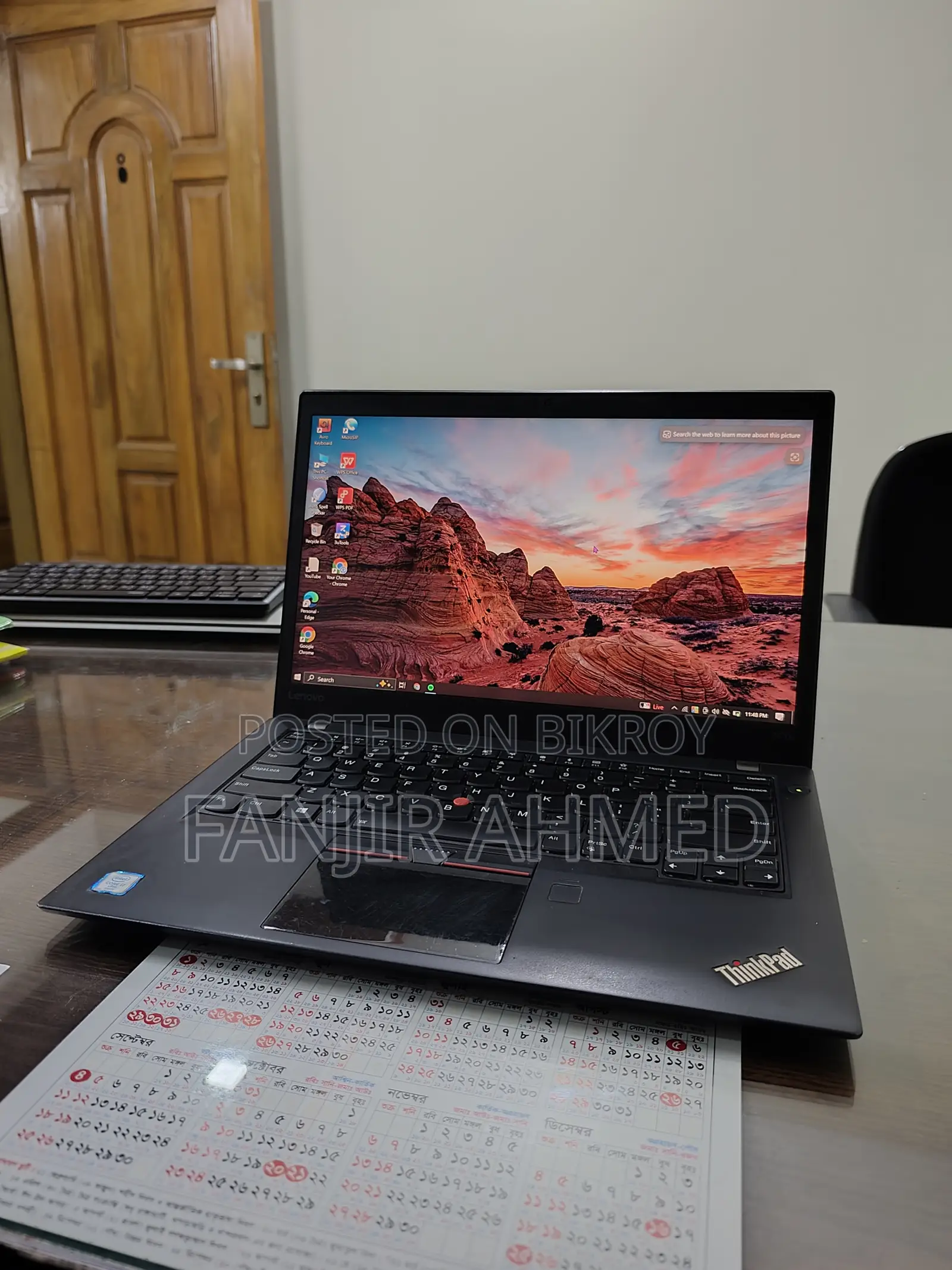 Laptop Lenovo ThinkPad T470 8GB Intel Core I7 SSD 256GB