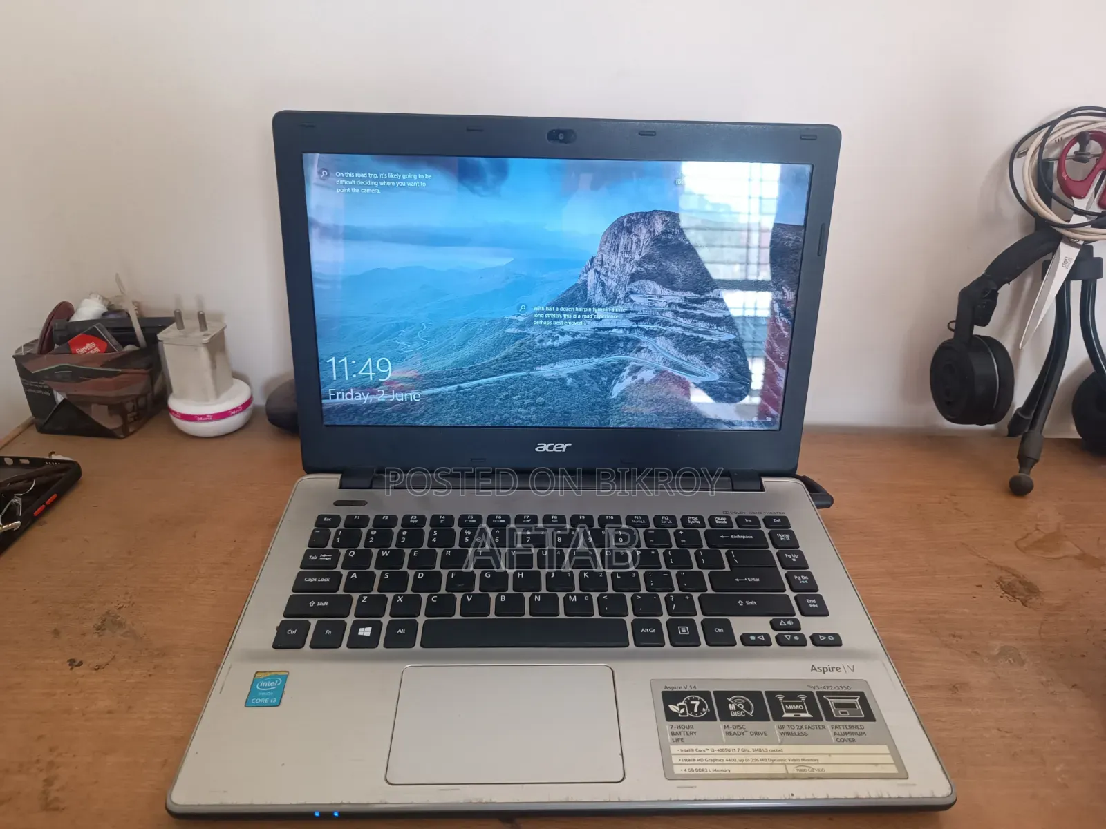 Laptop Acer Aspire V13 8GB Intel Core I3 SSD 256GB