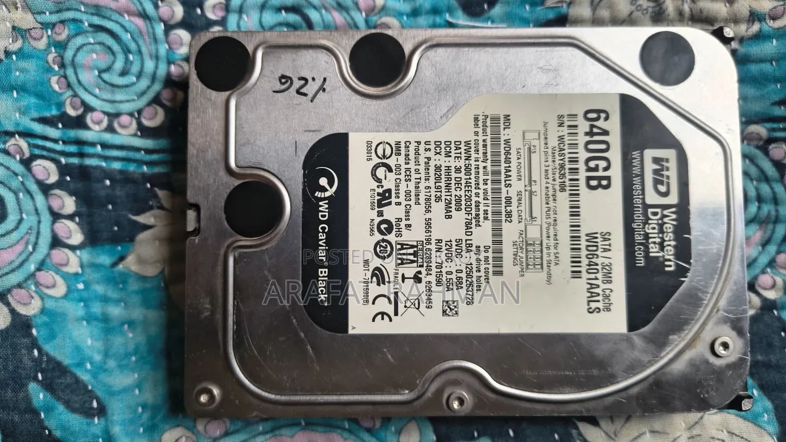 Western Digital Caviar Black 500GB Internal Desktop Hard Drive