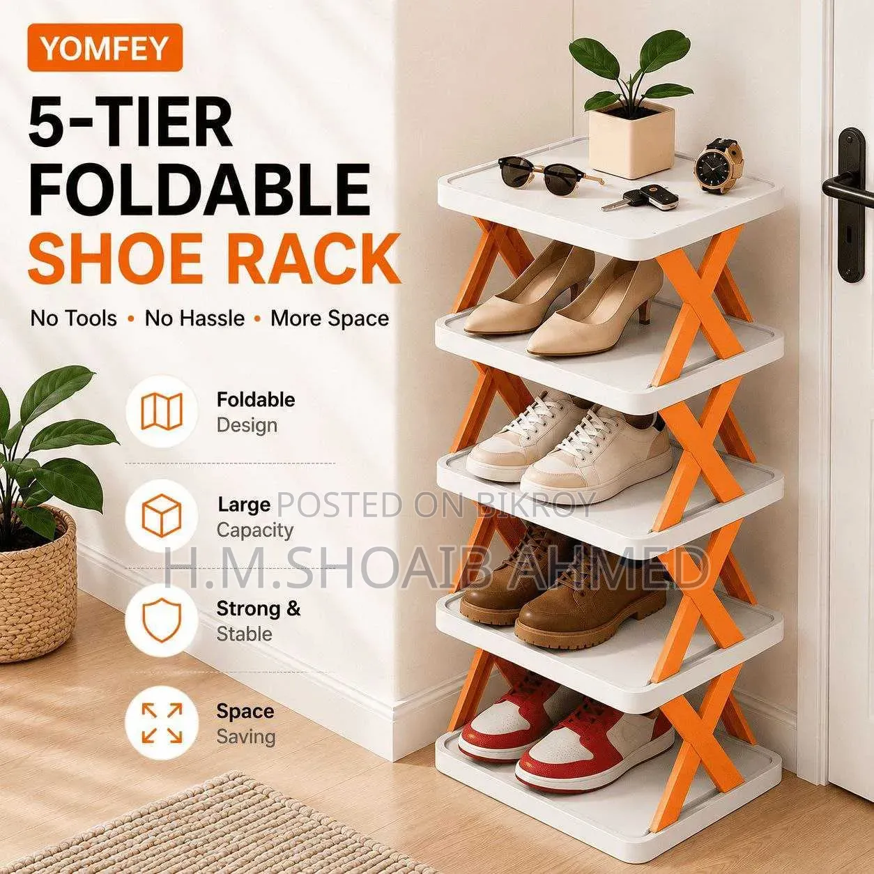 5 Layer Shoe Rack