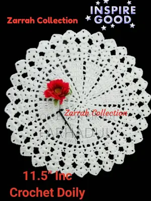 Handmade Crochet Doily 11.5 Inch - Zarrah Collection