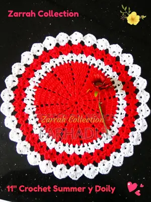 Handmade Crochet Doily 11.5 Inch - Zarrah Collection