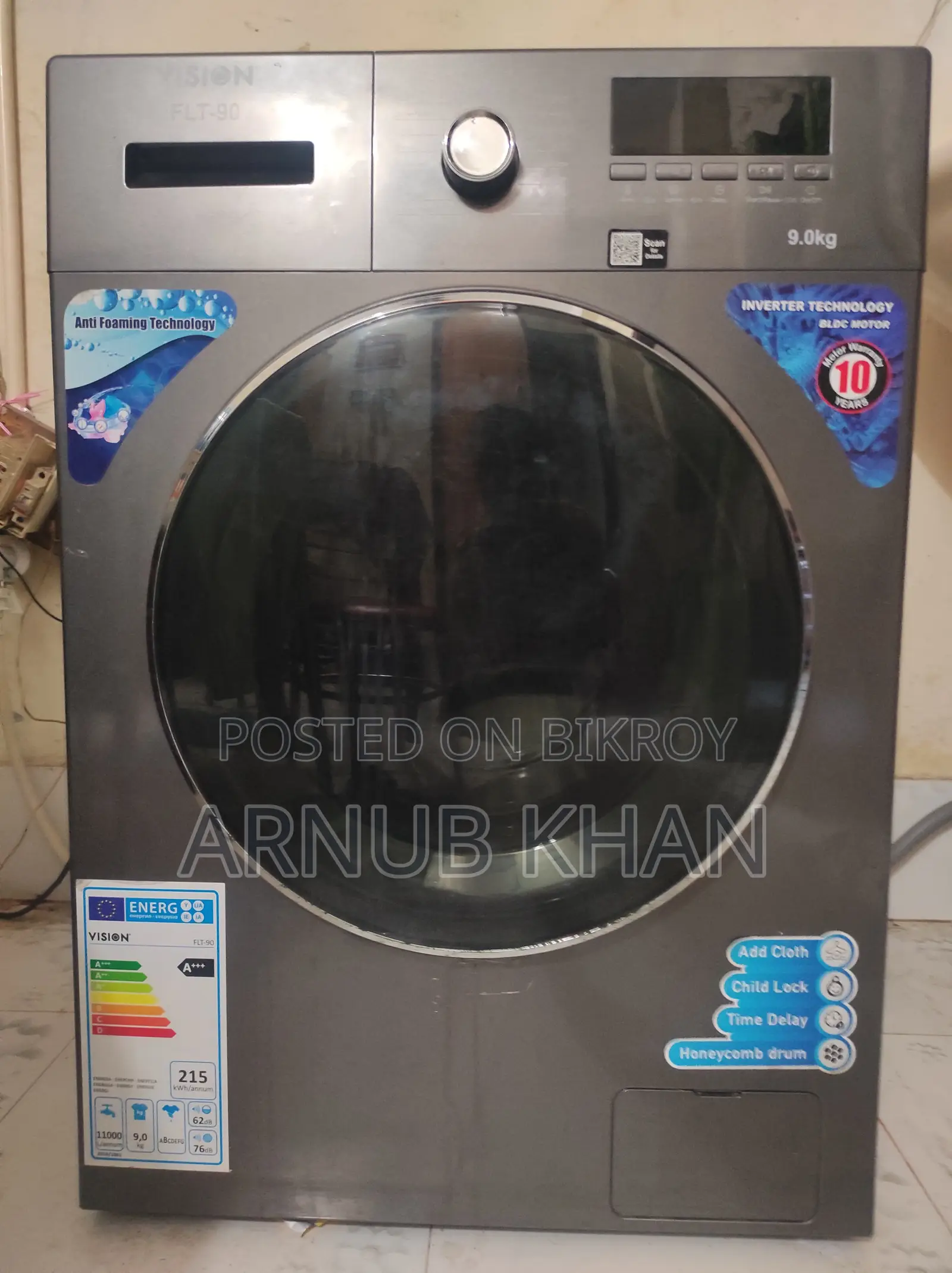 Vision Washing Machine 9kg