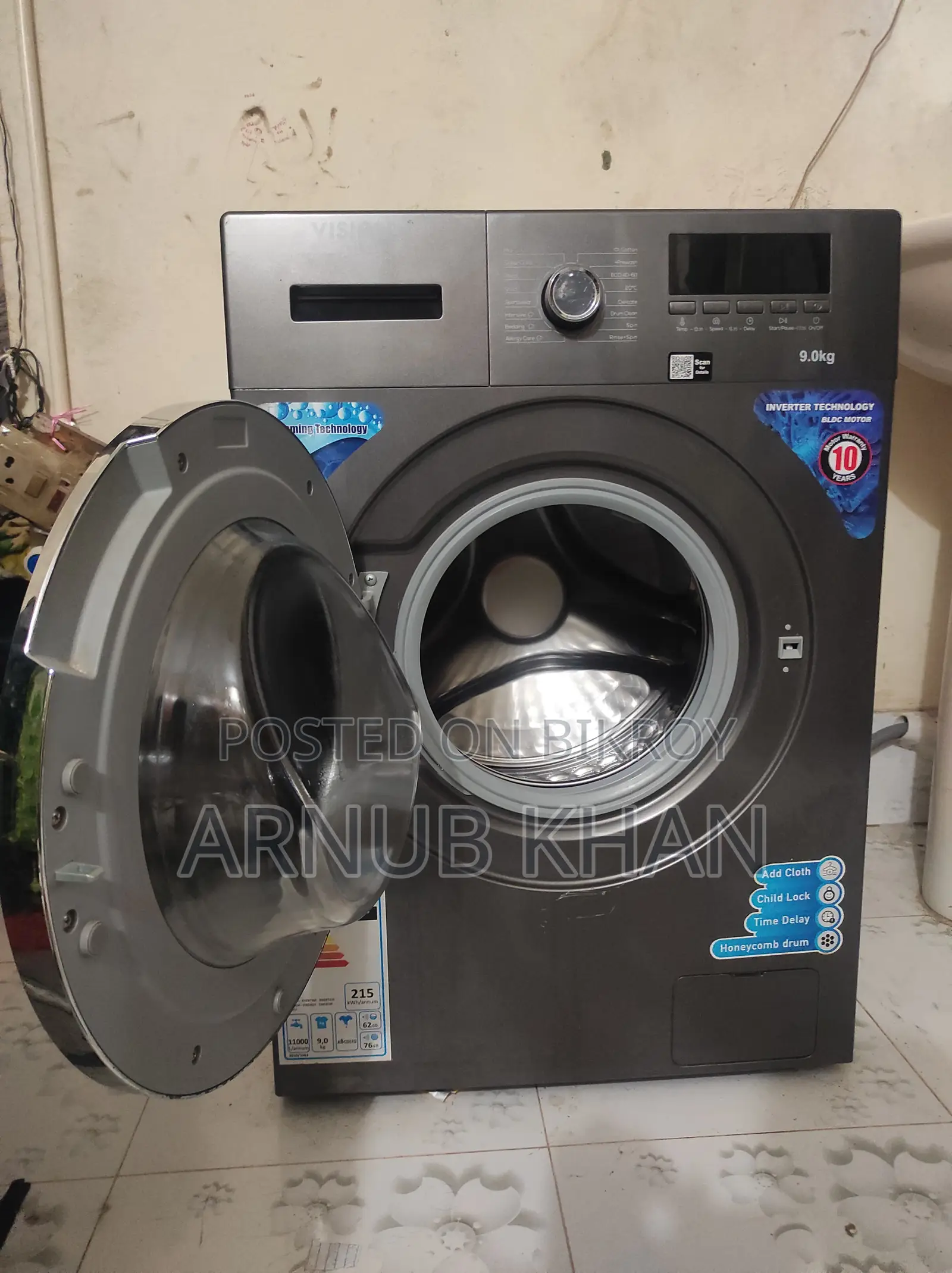 Vision Washing Machine 9kg