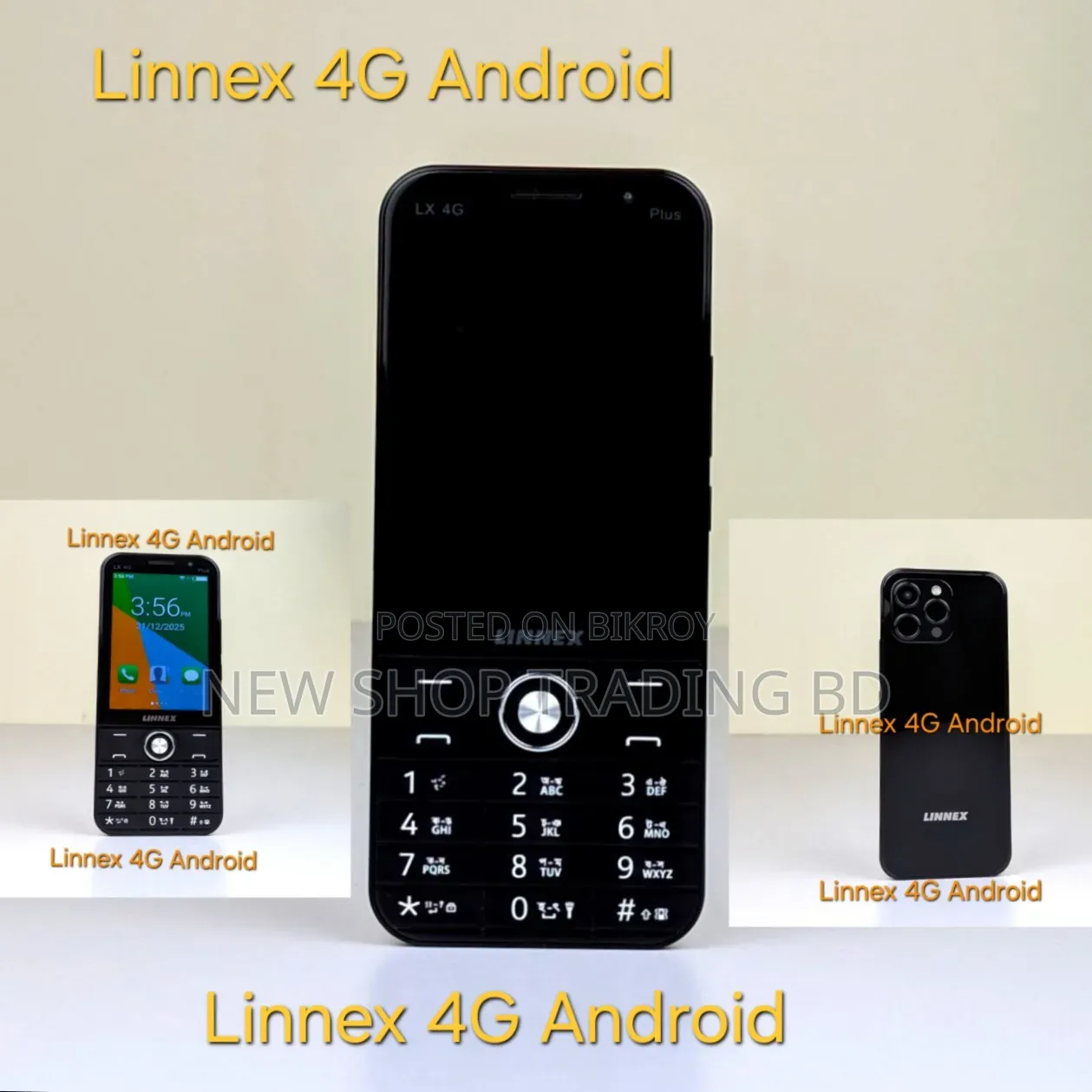 New LINNEX LX 4G Plus 32 GB Black