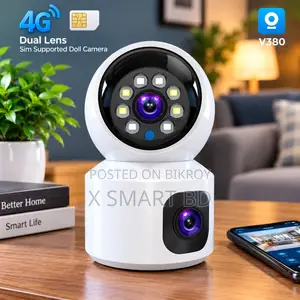 V380 Pro Dual Lens Sim Supported Camera