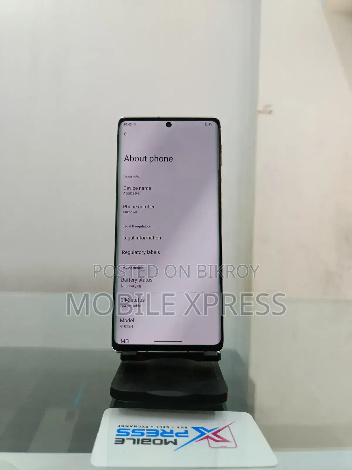 Sharp Aquos R6 128 GB White