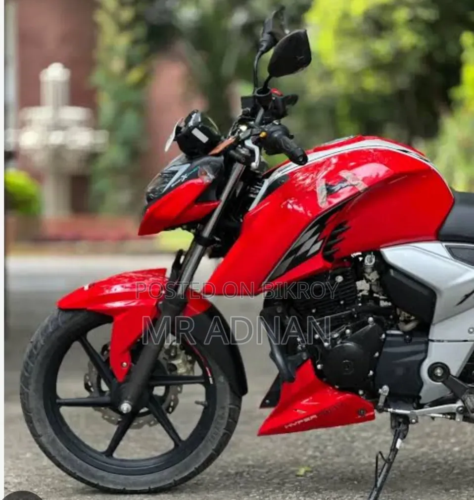টিভিএস অ্যাপাচি আরটিআর ১৬০ টুভি রিফ্রেশ এক্স-কানেক্ট ২০২১ লাল