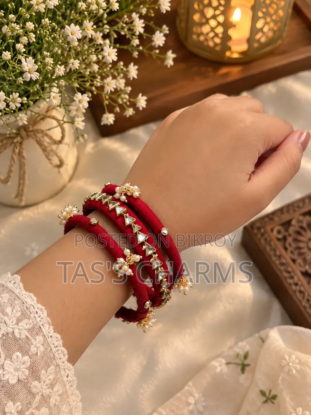 Handmade Pearl Bangles 