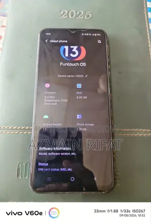 Vivo V20 128 GB Black