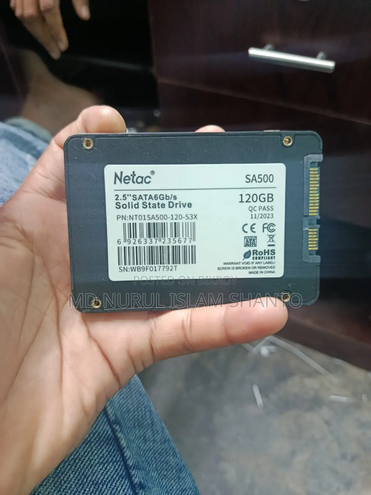 Netac Sa500 120gb 2.5 Inch Sataiii SSD #Nt01sa500-120g-S3x /