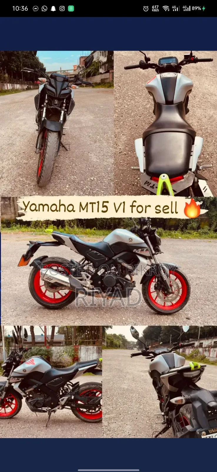 Yamaha MT-15 2021 White