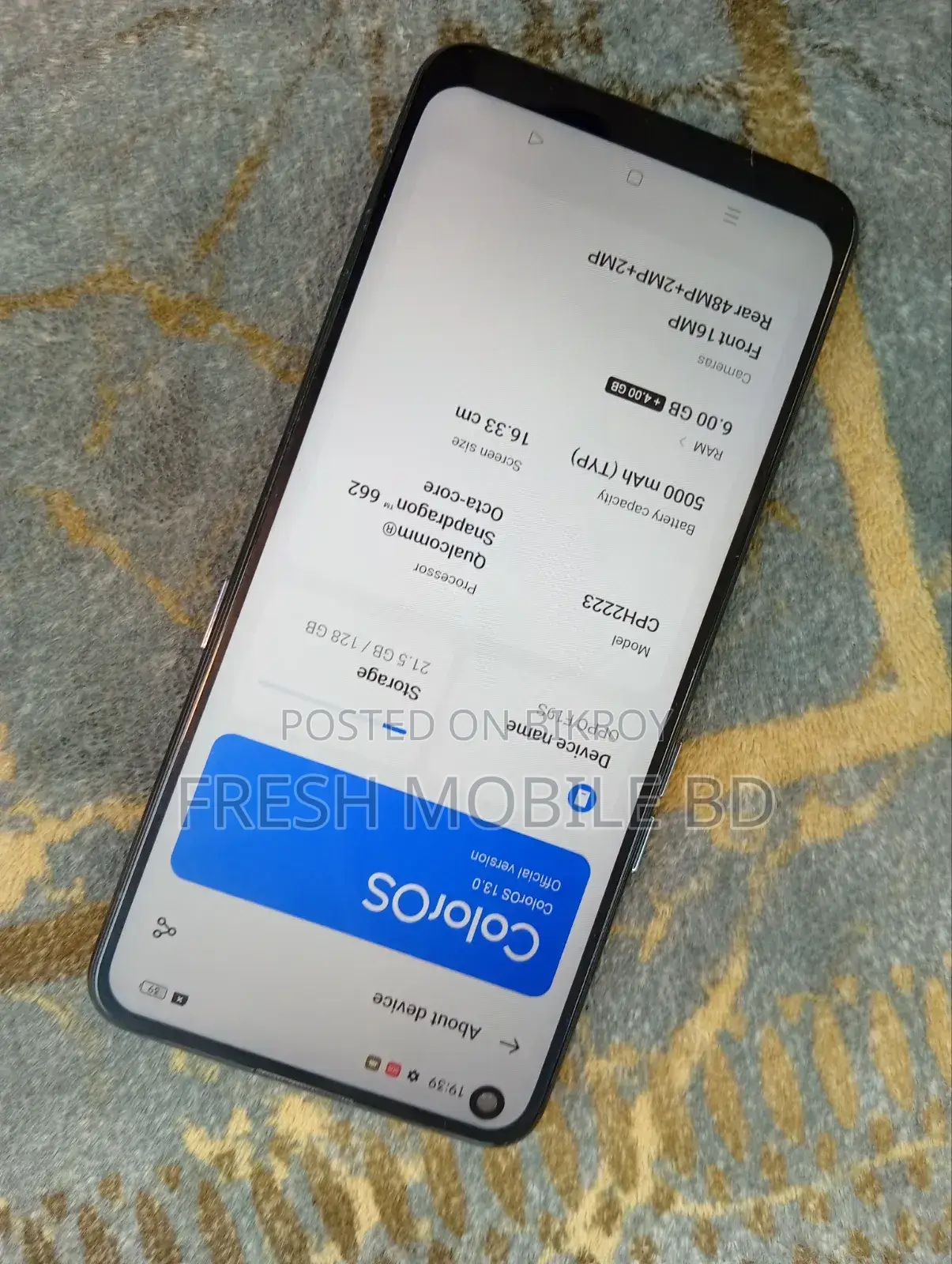 Oppo F19S 128 GB Black
