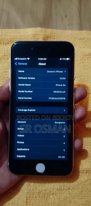 Apple iPhone 6s 64 GB Rose Gold