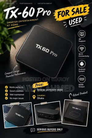TX-60 Pro Android TV Box – Used, Good Condition