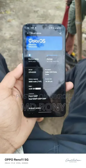 Oppo A55 64 GB Black