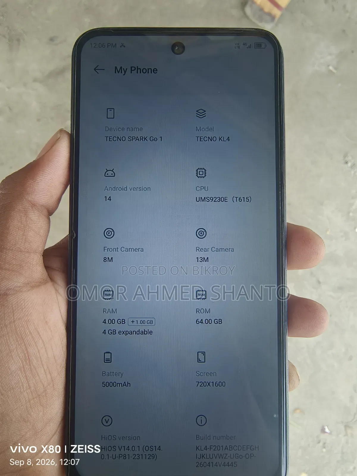 Tecno Spark Go 64 GB Black