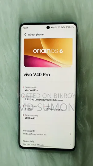 Vivo V40 Pro 512 GB