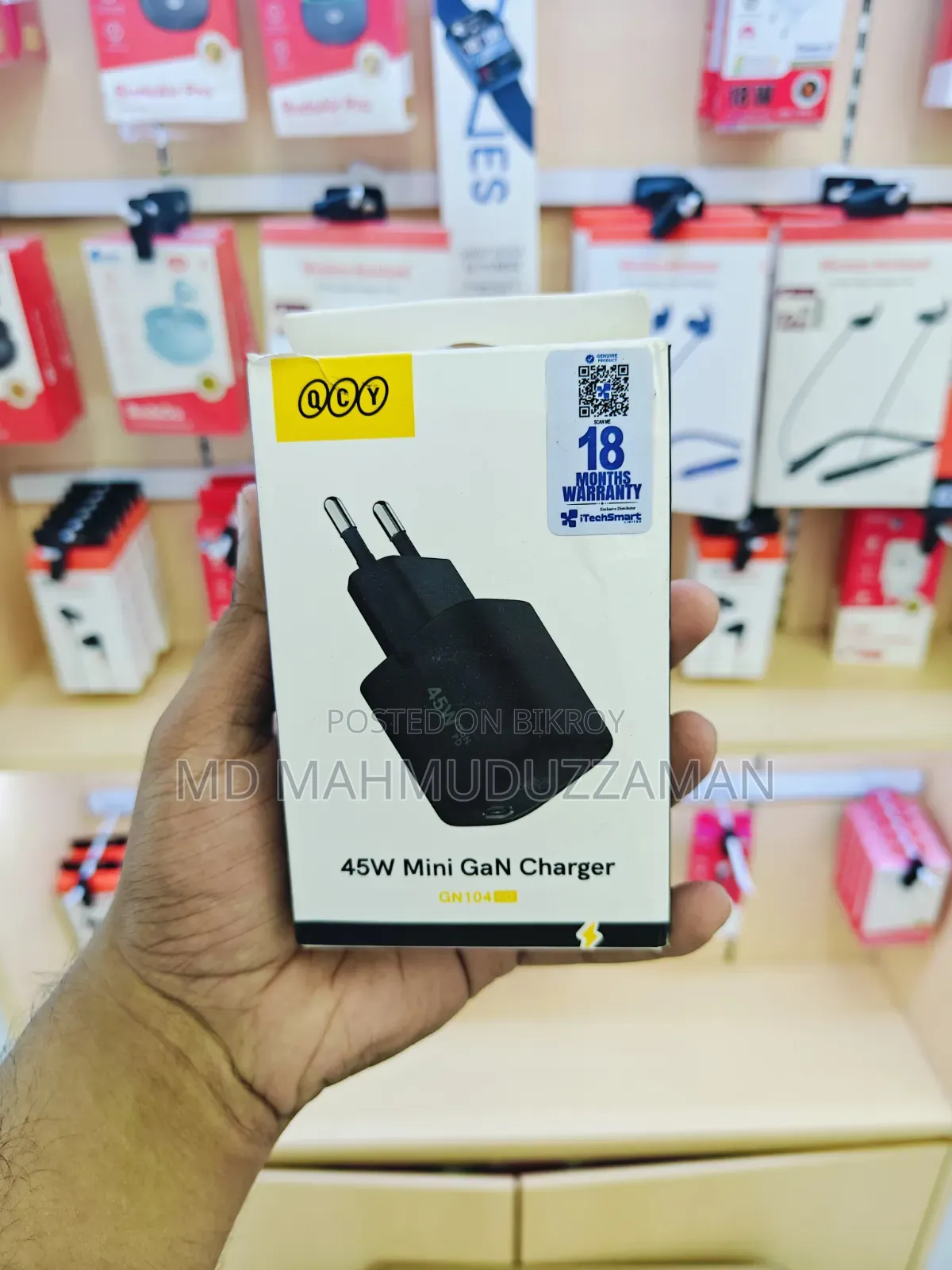 QCY 45W Mini GaN Charger QCY DC21 60W Super Fast Cable *Combo Pack*