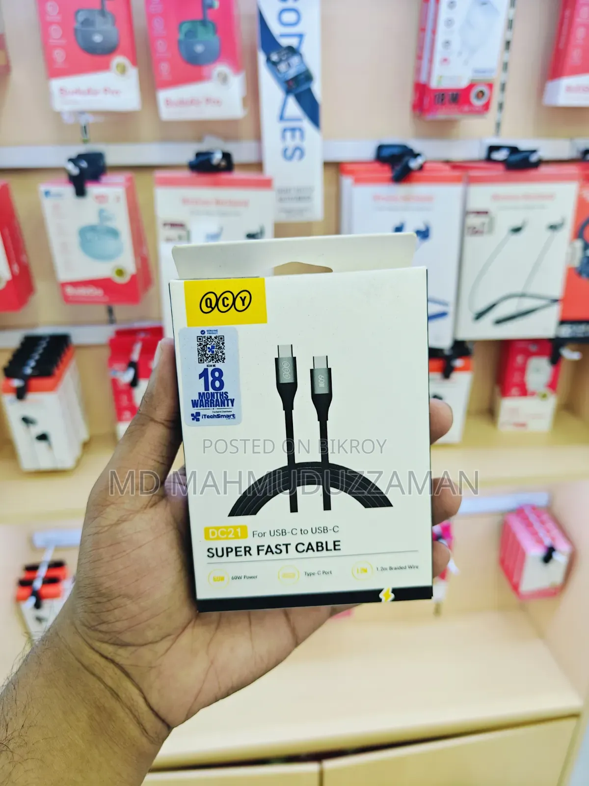 QCY 45W Mini GaN Charger QCY DC21 60W Super Fast Cable *Combo Pack*