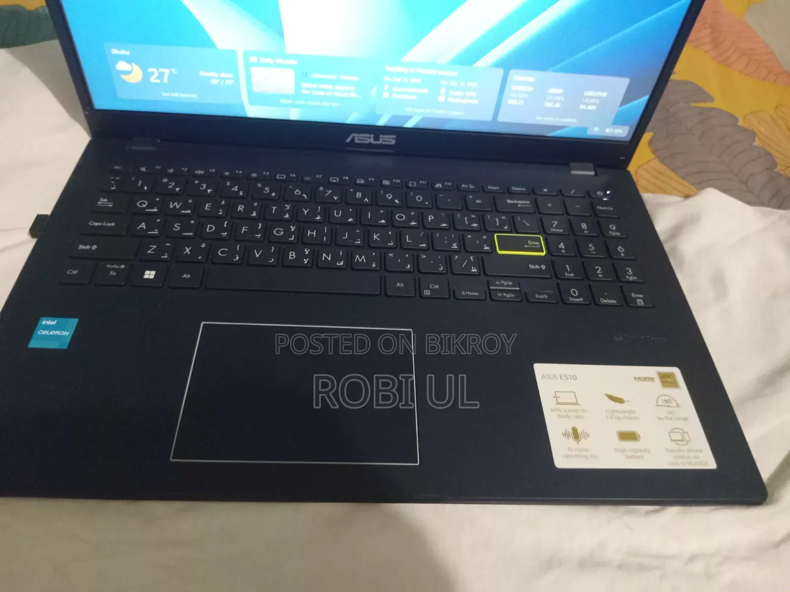 New Laptop ASUS 4GB Intel Celeron SSD 128GB