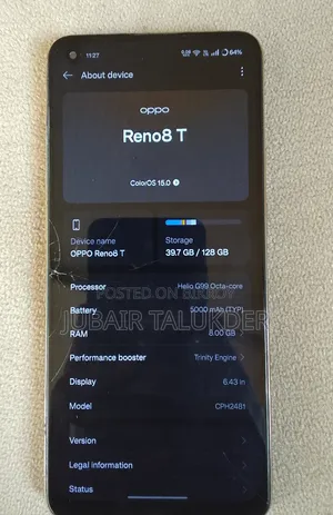 Oppo Reno 8T 128 GB Orange
