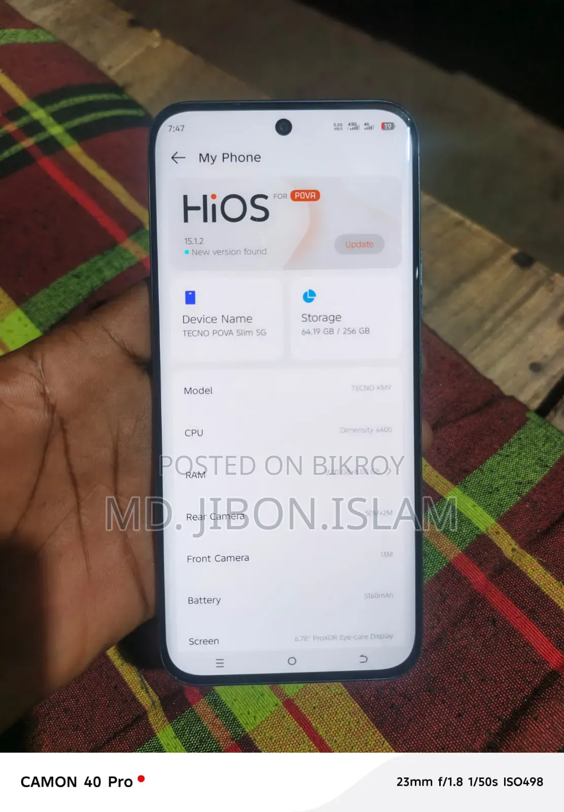 Tecno Pova Slim 5G 256 GB Black