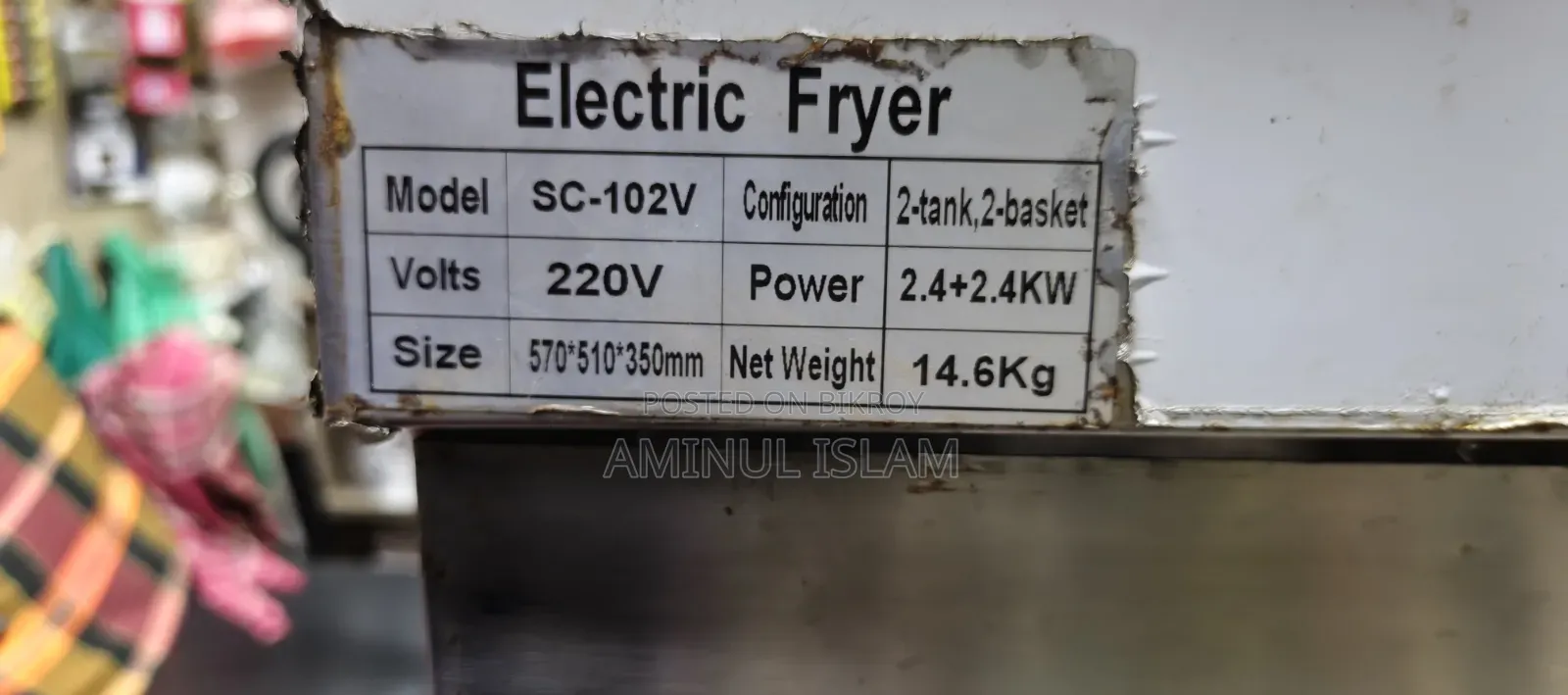 Electric Fryer Double Unit