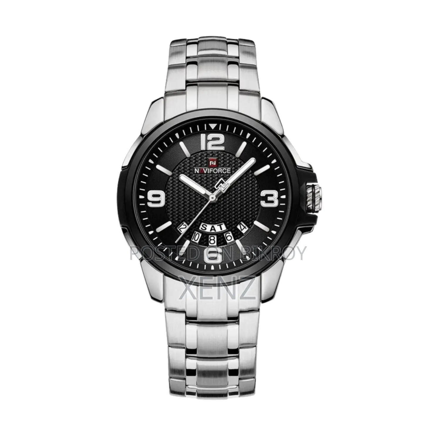 Naviforce NF9215 Silver Watch for Men