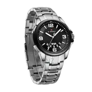 Naviforce NF9215 Silver Watch for Men