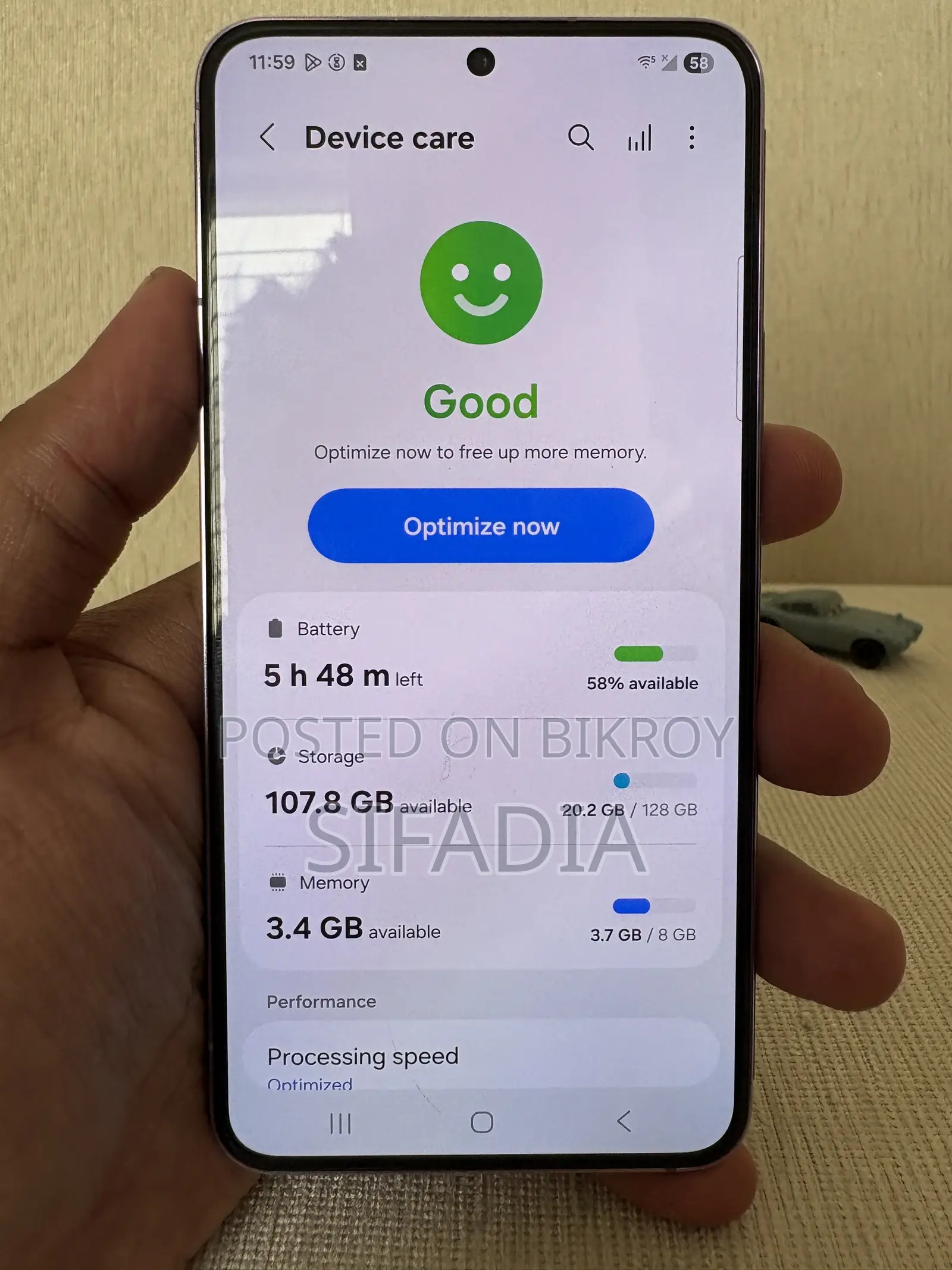 Samsung Galaxy S22 5G 128 GB Purple