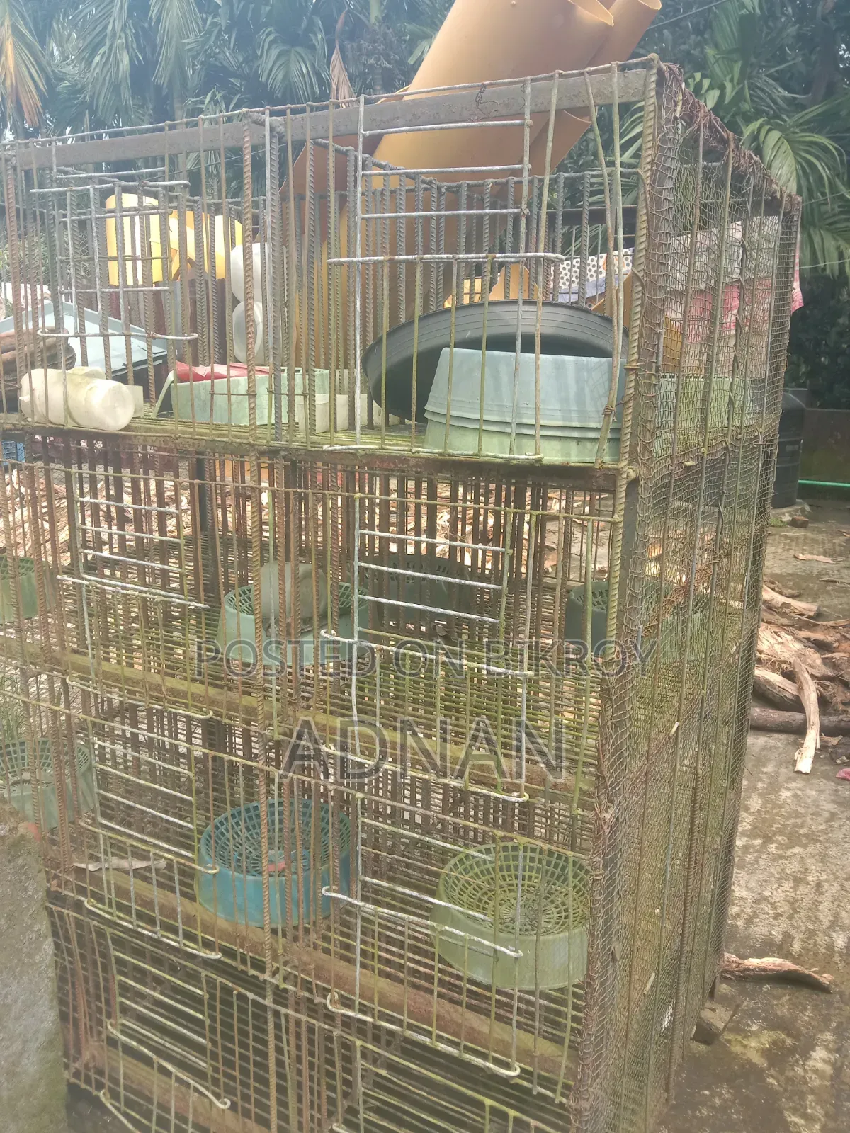 ২৪ জোড়া কবুতরের একটি লোহার খাঁচা বিক্রি করা হবে।