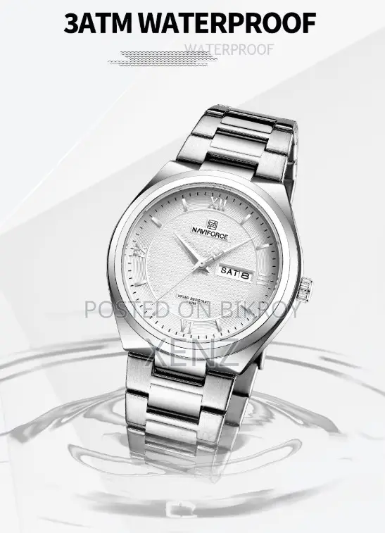 Naviforce NF8030 Silver Watch for Men