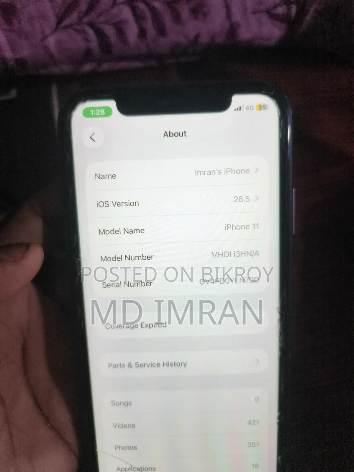 Apple iPhone 11 128 GB Black