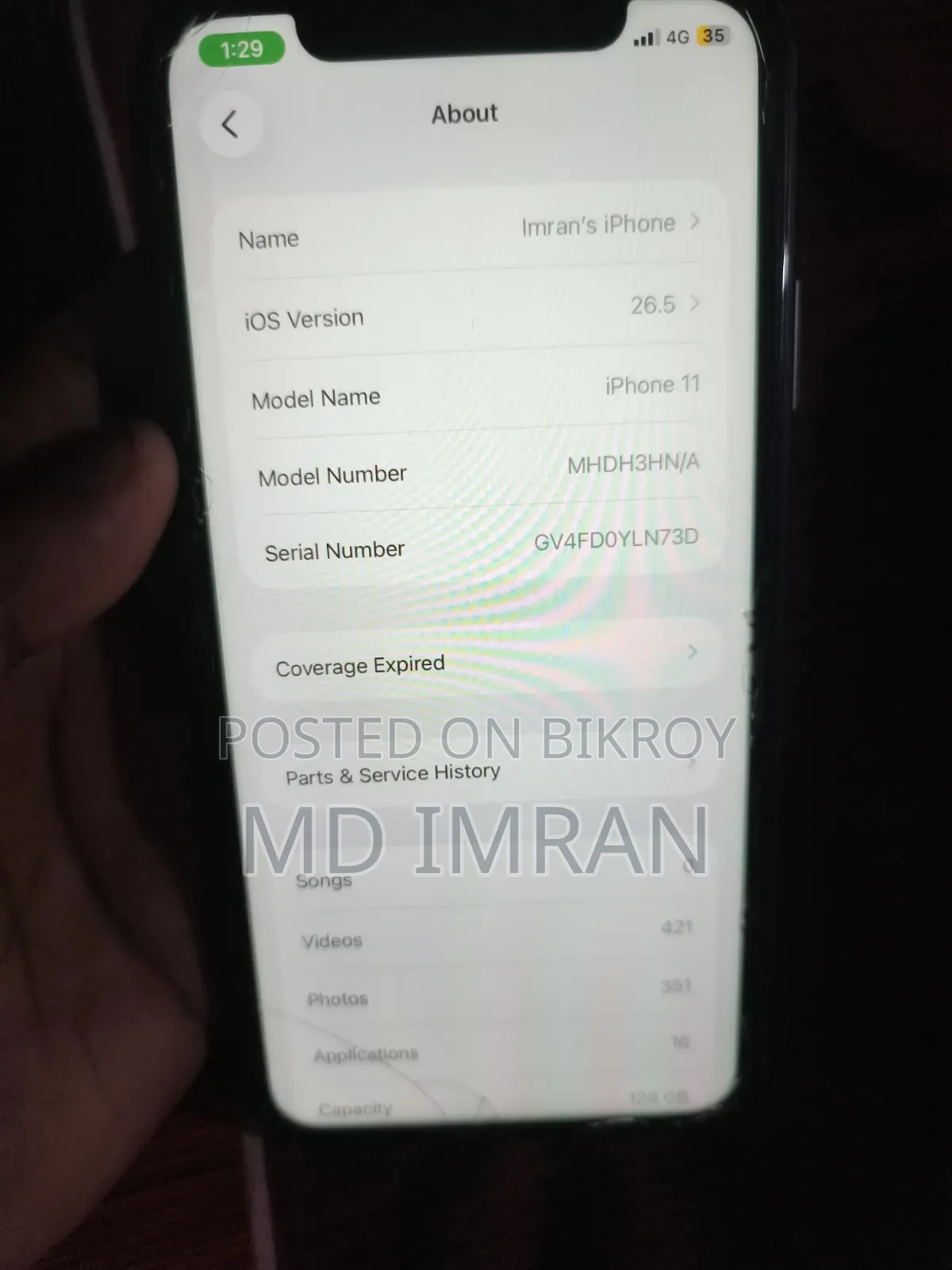 Apple iPhone 11 128 GB Black