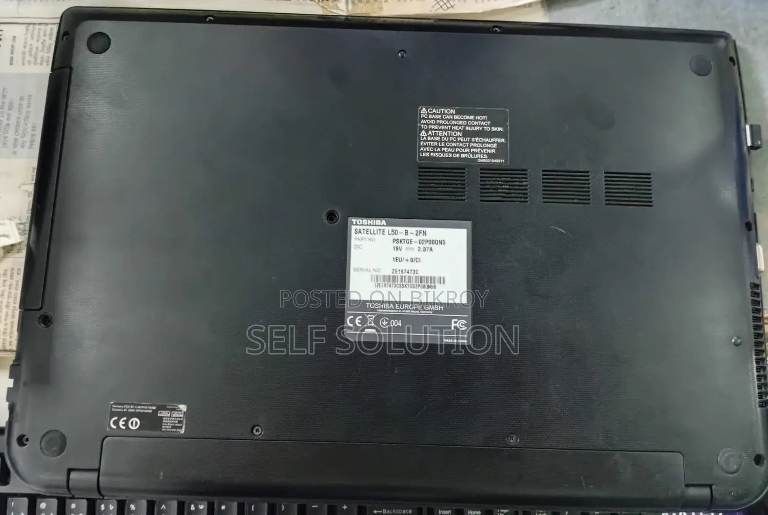 Laptop Toshiba Satellite L50 6GB Intel Core I7 HDD 700GB