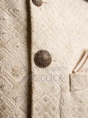 Title: Premium Designer Ivory Jodhpuri / Prince Coat – Mint Condition