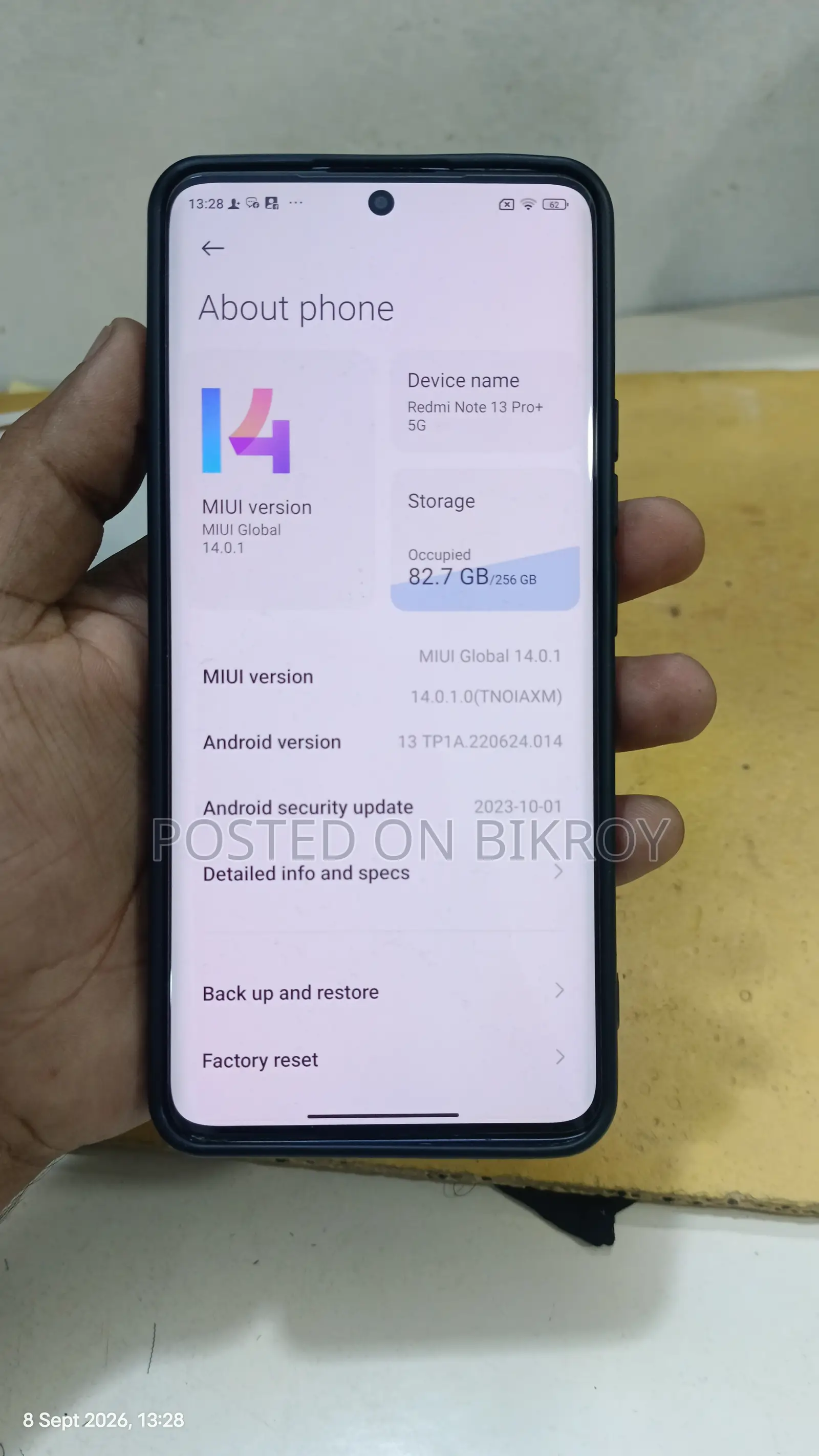 Xiaomi Redmi Note 13 Pro+ 256 GB White