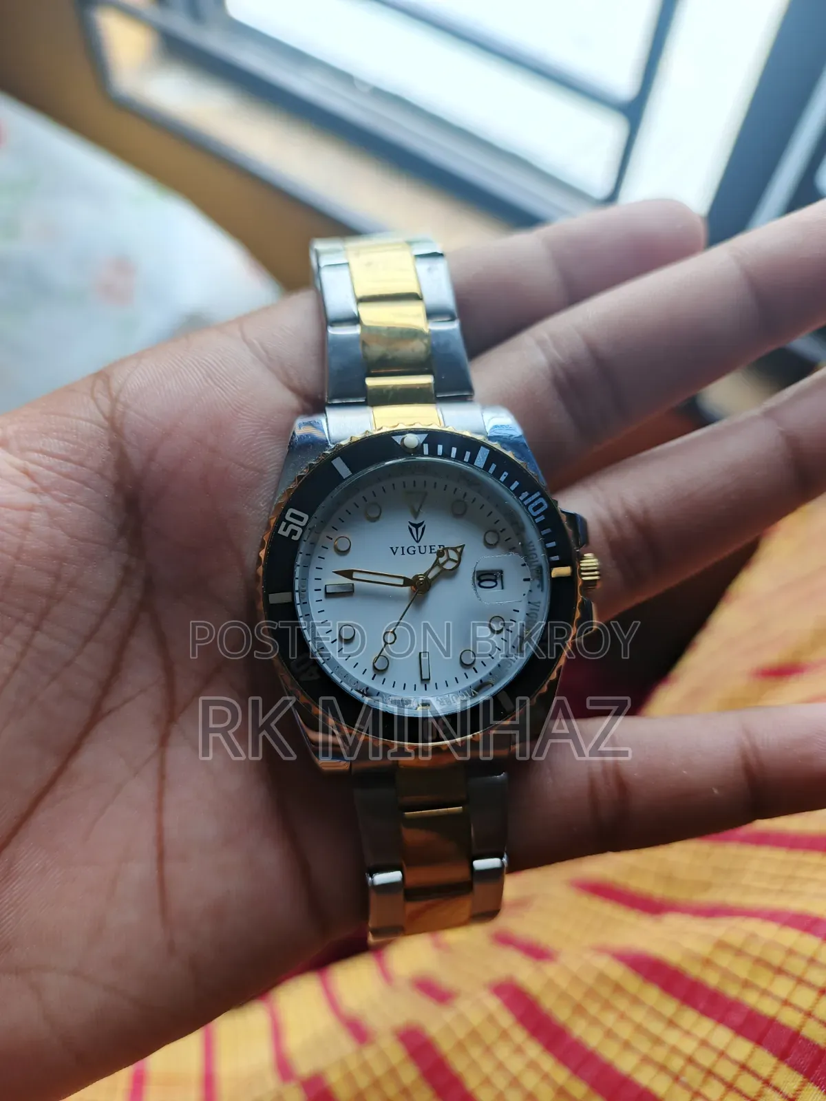 Viguer Stainless Steel Water Resistant Watch