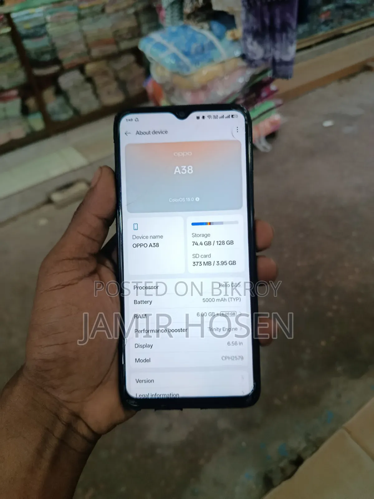 Oppo A38 128 GB Black
