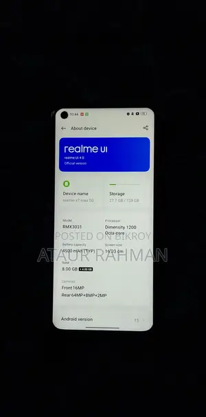 Realme X7 128 GB Silver