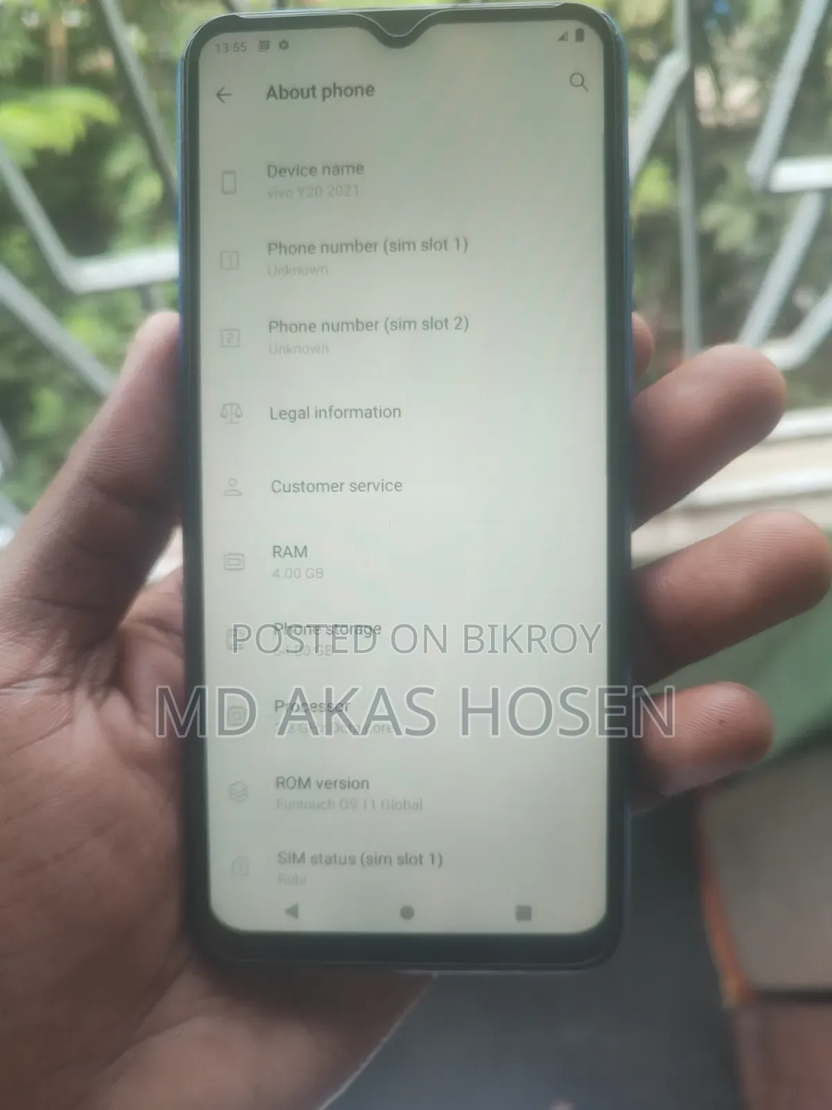 Vivo Y20 64 GB Blue