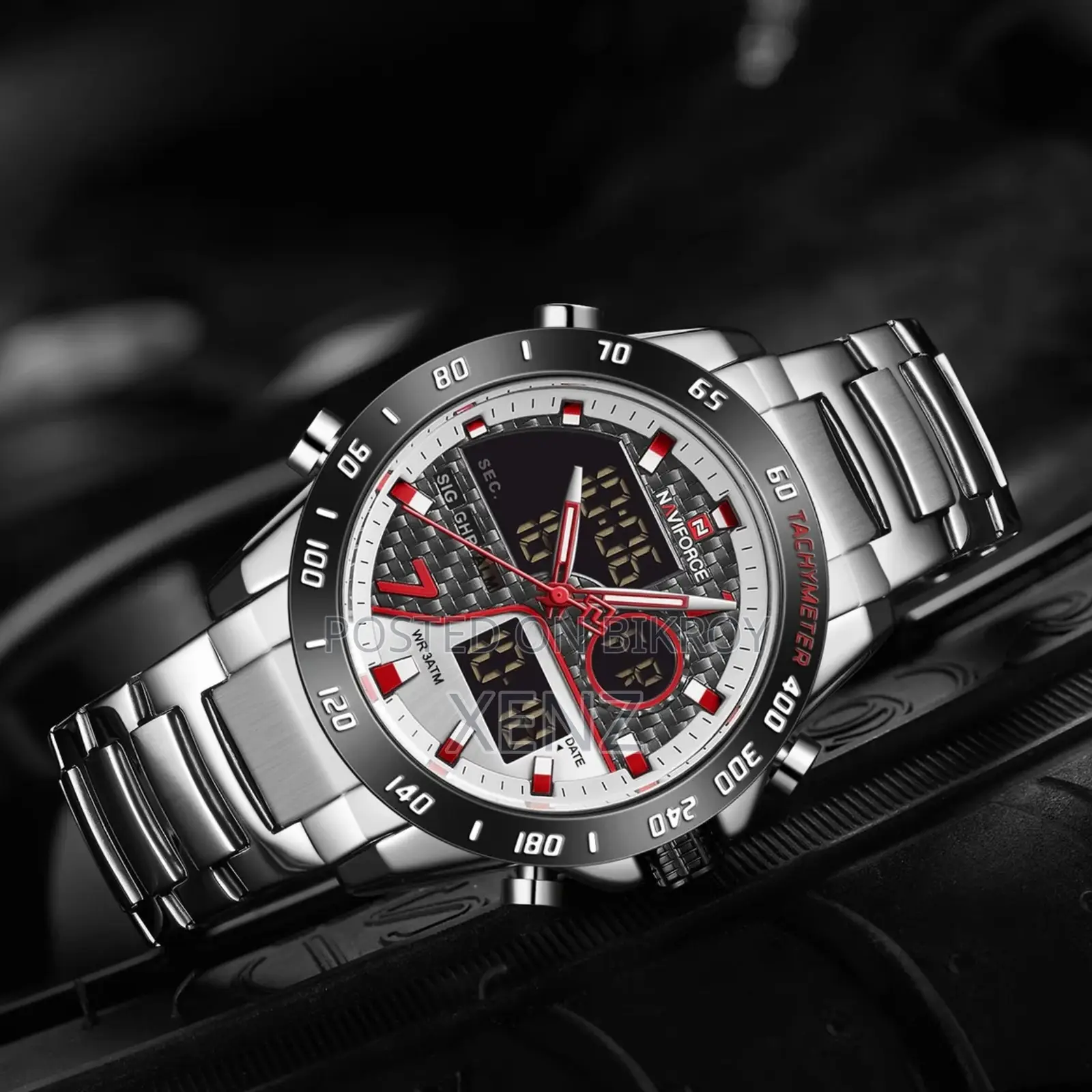 NAVIFORCE NF9171 Silver Watch for Men