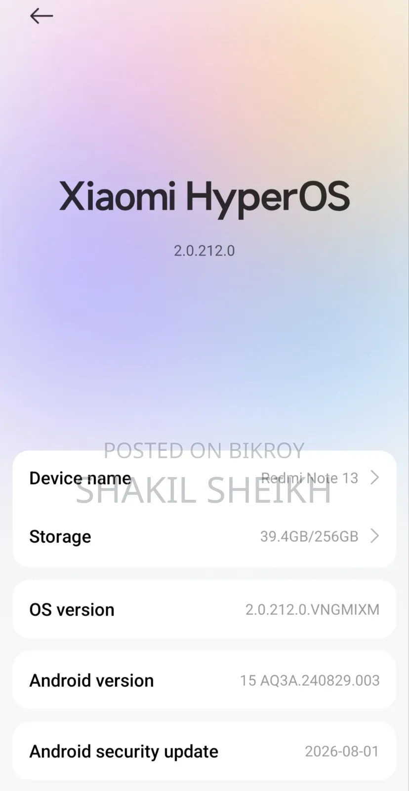 Xiaomi Redmi Note 13 256 GB Green