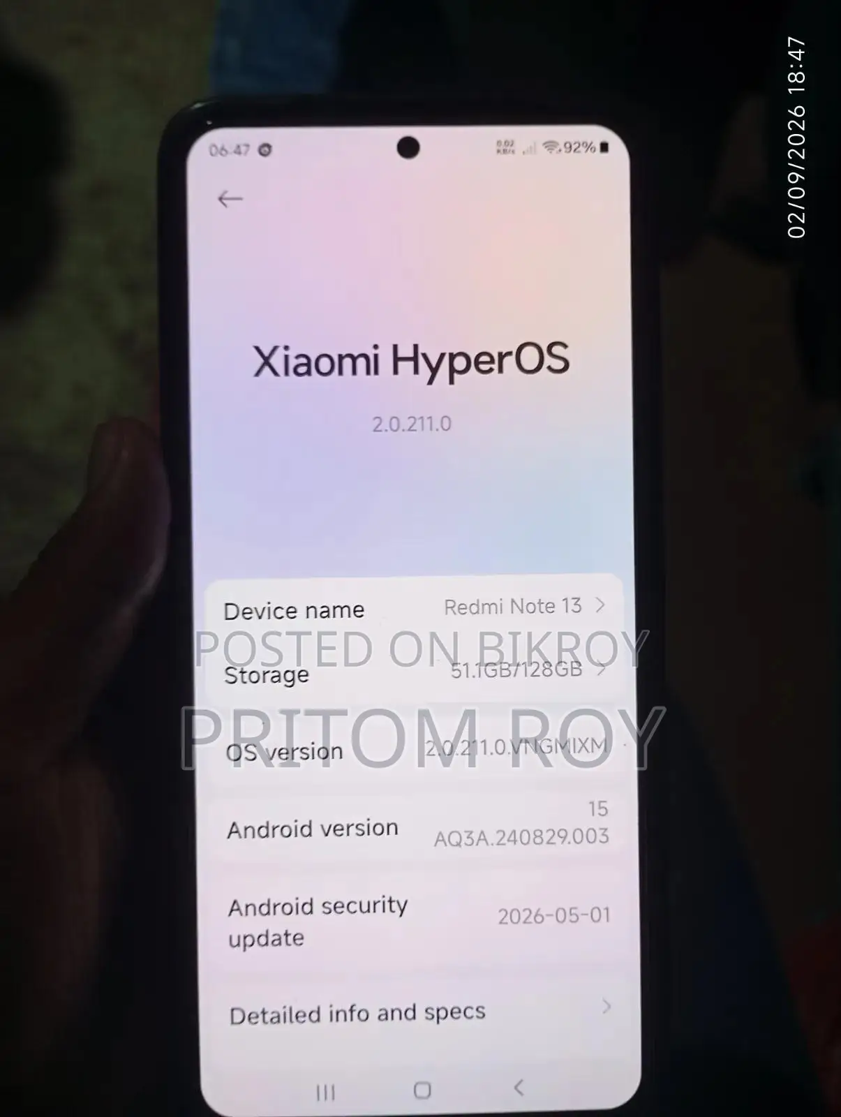 Xiaomi Redmi Note 13 128 GB Black